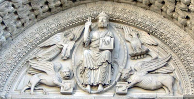 Tympan du porche, église SainteTrophisme. Arles 